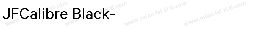 JFCalibre Black字体转换